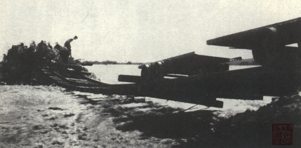 1935年洪水冲断苏北运河边陇海铁路徐州段