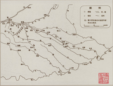 北宋时期汴渠水系图·引自陈桥驿《中国运河开发史》