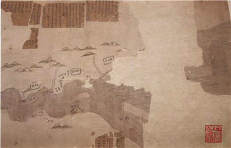 《岳阳至长江入海及自江阴沿大运河至北京故宫水道彩色图》之一